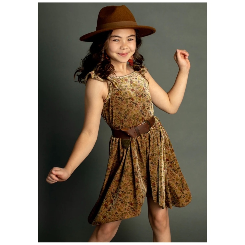 Joyfolie | Cowgirl Prairie Aubri Ribbed Romper Vintage Honey Floral | 12 — image 3 of 8